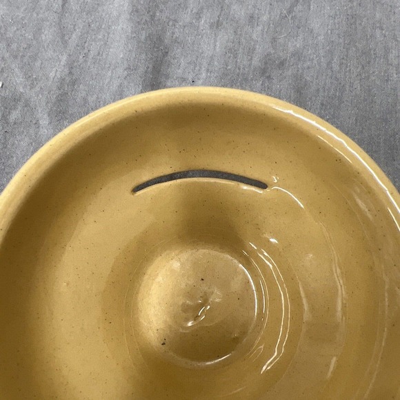 Vintage TG Green's 4" x 1.5" Bowl with Slot Earthenware Baking England - Yellow - Picture 9 of 9